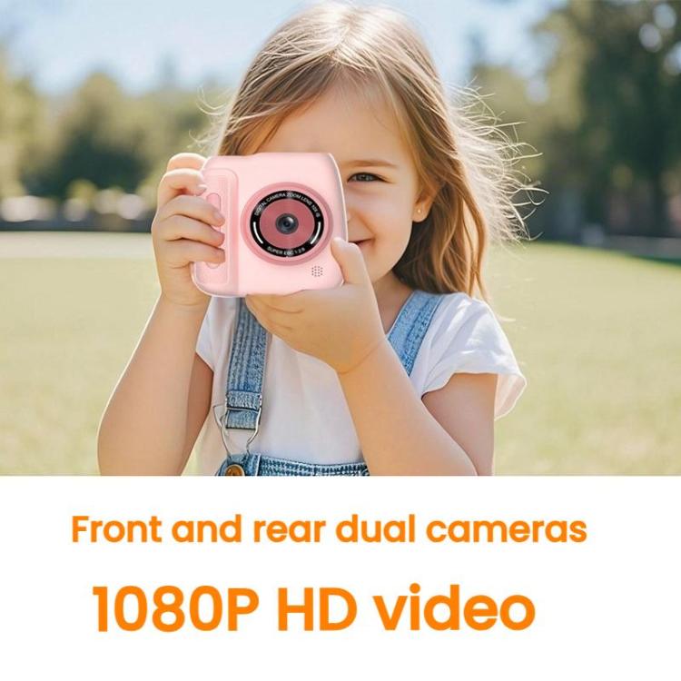 Children Instant Print Digital Camera Dual Front Rear Cameras HD Mini Camera(Pink) - Children Cameras by buy2fix | Online Shopping UK | buy2fix