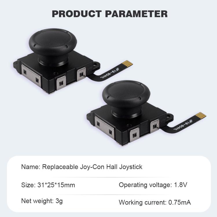 Hall Effect Joystick for Nintendo Switch/OLED/Lite Joy-Con Electromagnetic Analog Stick with No Drift, Spec: White - Switch Spare Parts by buy2fix | Online Shopping UK | buy2fix