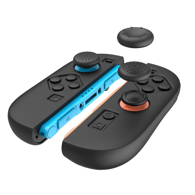 For Nintendo Switch 2 Joy-Con ipega PG-SW2083 Handle Silicone Protective Cover With Joystick Cap(Black) - Cases by ipega | Online Shopping UK | buy2fix