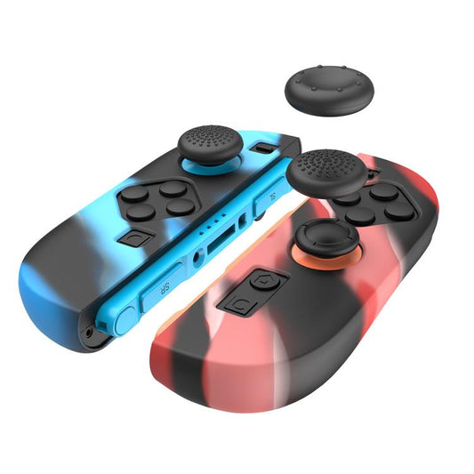 For Nintendo Switch 2 Joy-Con ipega PG-SW2083 Handle Silicone Protective Cover With Joystick Cap(White Blue) - Cases by ipega | Online Shopping UK | buy2fix