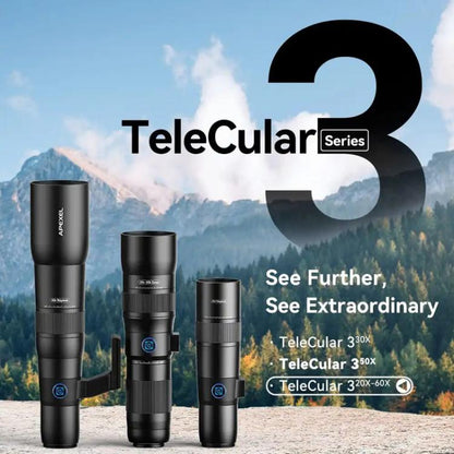 APEXEL TeleCular 3 20X-60X Zoom Lens Kit for Smartphones HD Super Telephoto Long-Range Shooting with Tripod Adapter - Combination Lens by APEXEL | Online Shopping UK | buy2fix