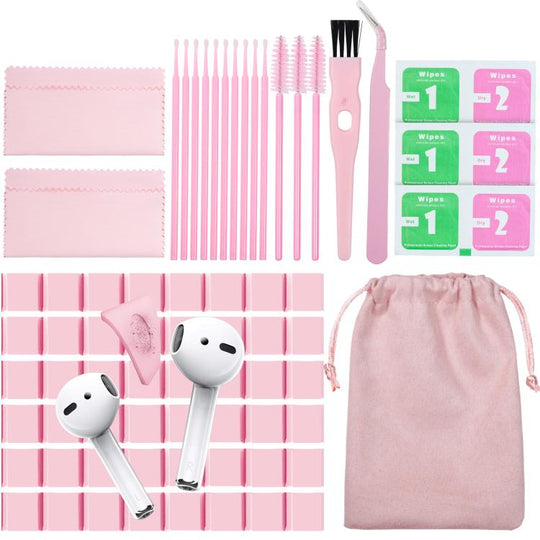 AhaStyle PT178 Earphone Cleaning Kit Keyboard Tablet Electronic Cleaning Tools(Pink)