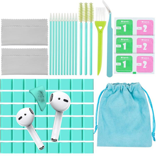 AhaStyle PT178 Earphone Cleaning Kit Keyboard Tablet Electronic Cleaning Tools(Green)