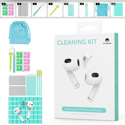 AhaStyle PT178 Earphone Cleaning Kit Keyboard Tablet Electronic Cleaning Tools(Green) - Other Accessories by AhaStyle | Online Shopping UK | buy2fix