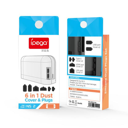 For Nintendo Switch 2 IPega  6-In-1 Precision Dust Plugs Set Multi-Port Protection Kit - Others by ipega | Online Shopping UK | buy2fix