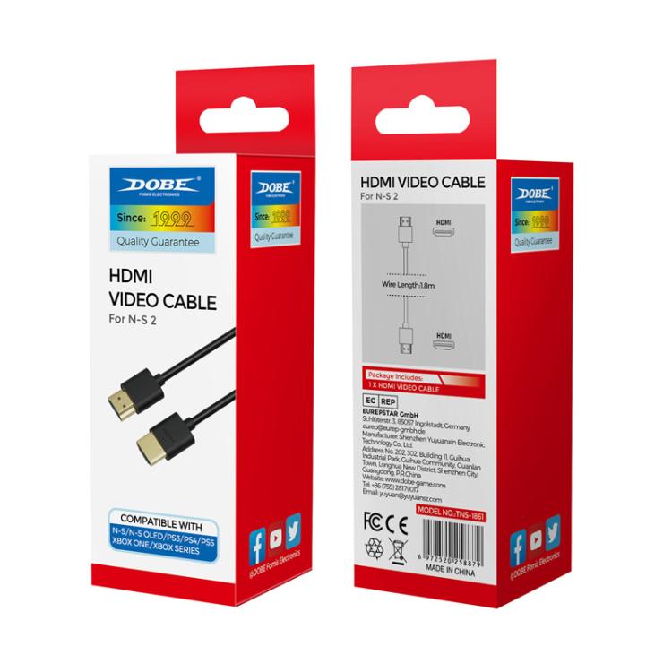 DOBE High Speed HDMI Video Cable For Nintendo Switch 2 / Switch / Switch OLED / PS5 / PS4 / Xbox Series Console - Others by DOBE | Online Shopping UK | buy2fix