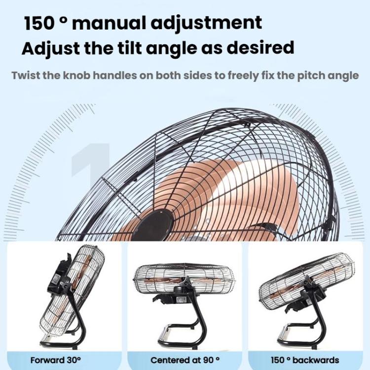 16 inch 8 Gears 6 Blades Powerful High Power Floor Fan Industrial Electric Fan, CN Plug - Electric Fans by buy2fix | Online Shopping UK | buy2fix