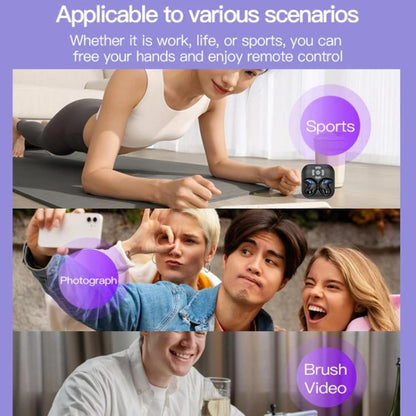 Bluetooth Sleep Earphones Video Like Remote Control E-book Page Turner(Purple) - Bluetooth Earphone by buy2fix | Online Shopping UK | buy2fix