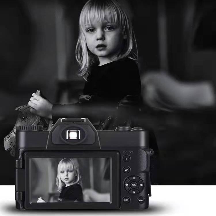 R10 4K HD 75MP Retro Mirrorless Camera 16x Zoom WiFi Digital Camera With 3-Inch Flip Screen 64G - Video Cameras by buy2fix | Online Shopping UK | buy2fix