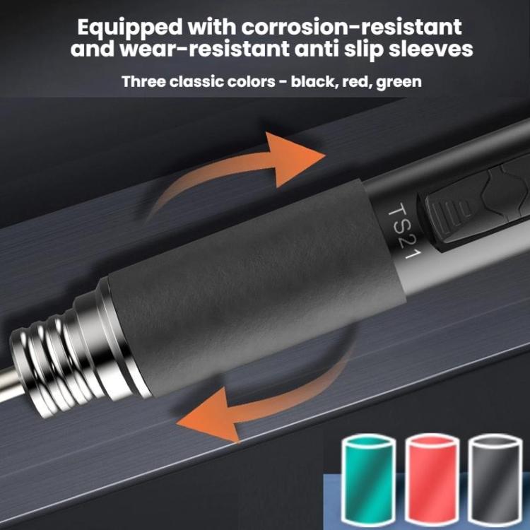100W Intelligent Precision Aluminum Alloy Soldering Iron With Light, Model: TS21-KU Set - Electric Soldering Iron by buy2fix | Online Shopping UK | buy2fix
