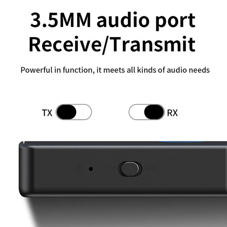 2-In-1 Bluetooth 5.4 Audio Adapter Transmitter/Receiver 3.5mm AUX For Car/TV/Headphones - Audio Receiver Transmitter by buy2fix | Online Shopping UK | buy2fix