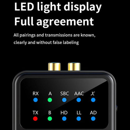 2-in-1 Bluetooth 5.4 Audio Transceiver HiFi Transmitter/Receiver, HD Calls, RCA/3.5mm AUX for Car/Home Stereo - Audio Receiver Transmitter by buy2fix | Online Shopping UK | buy2fix