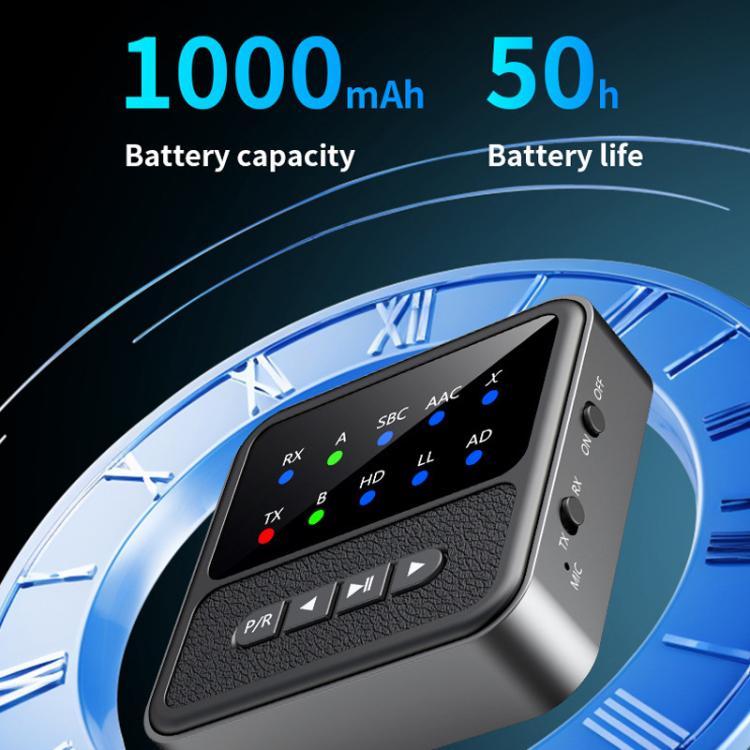 2-in-1 Bluetooth 5.4 Audio Transceiver HiFi Transmitter/Receiver, HD Calls, RCA/3.5mm AUX for Car/Home Stereo - Audio Receiver Transmitter by buy2fix | Online Shopping UK | buy2fix