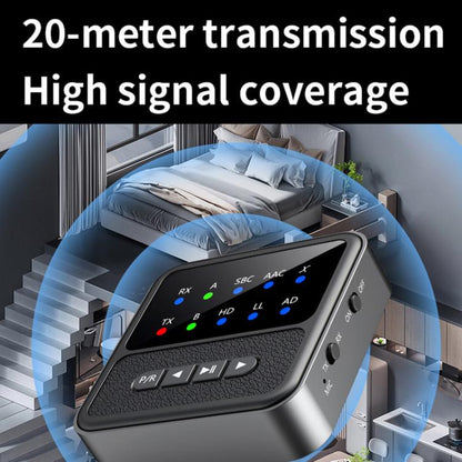 2-in-1 Bluetooth 5.4 Audio Transceiver HiFi Transmitter/Receiver, HD Calls, RCA/3.5mm AUX for Car/Home Stereo - Audio Receiver Transmitter by buy2fix | Online Shopping UK | buy2fix