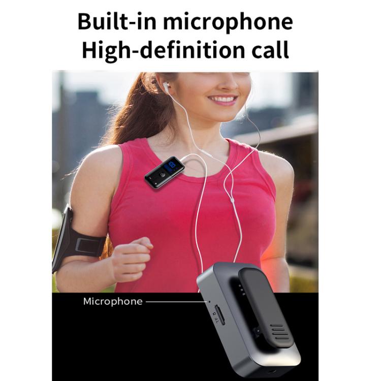 2-In-1 Bluetooth 5.4 Transmitter & Receiver AUX Car/Travel Adapter with 3.5mm Jack, TF Card Slot, Lapel Clip Design - Audio Receiver Transmitter by buy2fix | Online Shopping UK | buy2fix