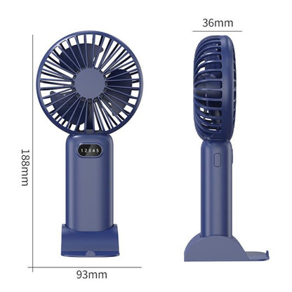 5-speed Wind Speed Handheld USB Charging Small Fan With Desktop Stand(Beige) - Electric Fans by buy2fix | Online Shopping UK | buy2fix