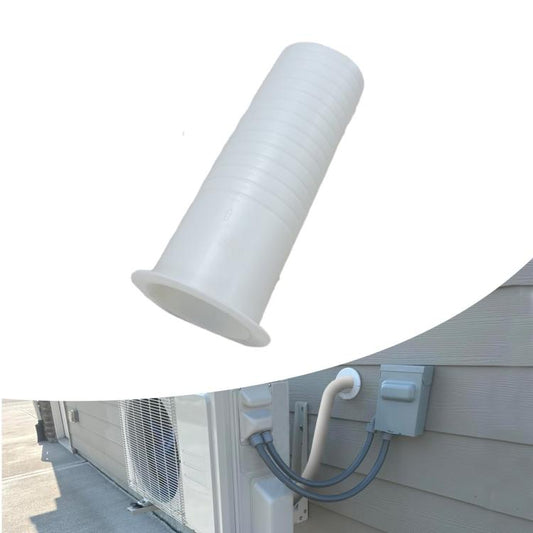 Wall Sleeve for Air Conditioner Installation 7.5cm/3in Outer Dia AC Duct Wall Penetration Pipe(White) - Air Conditioner Parts by buy2fix | Online Shopping UK | buy2fix