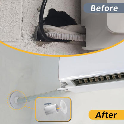 Wall Sleeve for Air Conditioner Installation 7.5cm/3in Outer Dia AC Duct Wall Penetration Pipe(White) - Air Conditioner Parts by buy2fix | Online Shopping UK | buy2fix