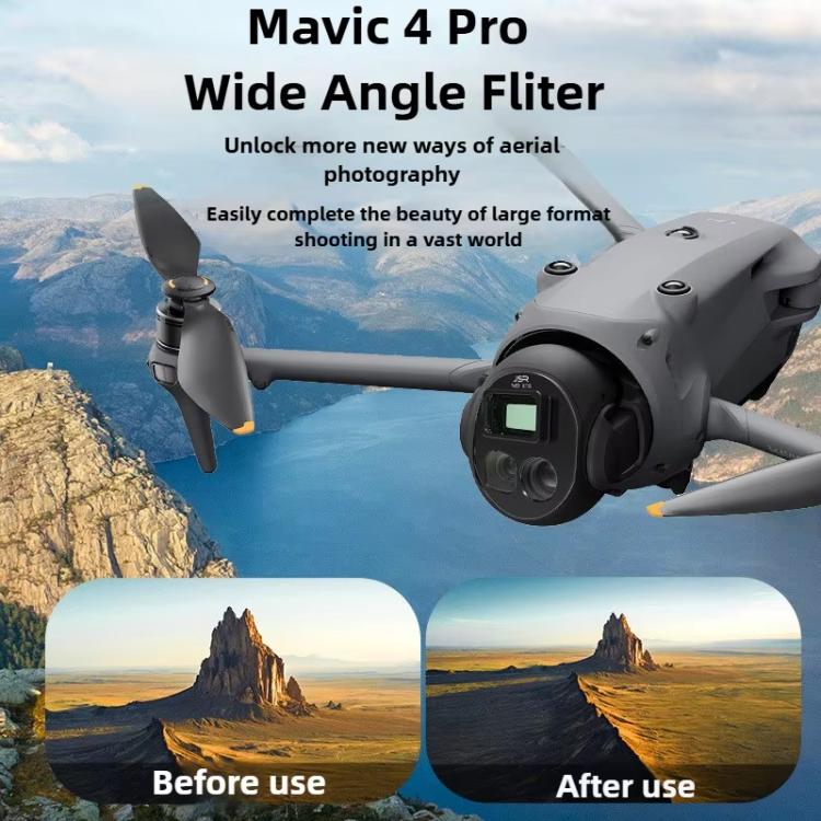 For DJI Mavic 4 Pro JSR Wide Angle Lens Aerial Lens Accessories, Style: WIDE+ND32+ND64+ND1000 - Lens Filter by JSR | Online Shopping UK | buy2fix