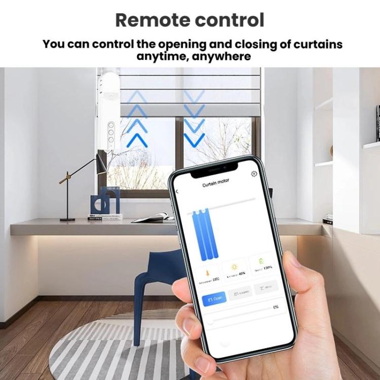 Remote Control Smart Motor Automatic Curtain Pull Cord, Specification: Bluetooth Motor - Smart Switch by buy2fix | Online Shopping UK | buy2fix