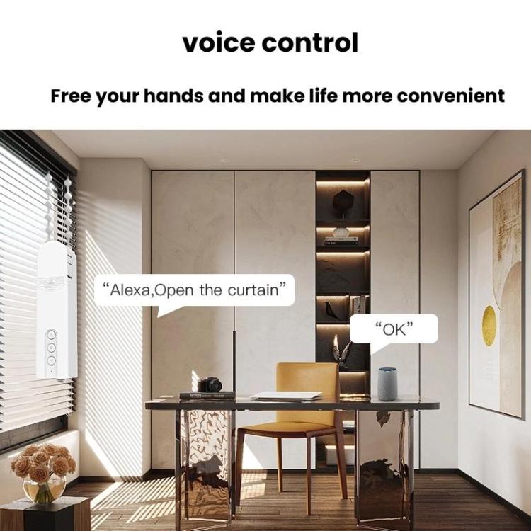 Remote Control Smart Motor Automatic Curtain Pull Cord, Specification: Built-in WiFi Motor - Smart Switch by buy2fix | Online Shopping UK | buy2fix