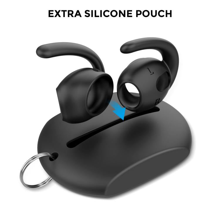 For AirPods 3 AhaStyle PT60-3 3pairs S+M+L Earphone Silicone Soft Ear Covers(Black) - Anti-dust & Ear Caps by AhaStyle | Online Shopping UK | buy2fix