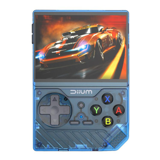 D008 3.5-Inch HD Retro Handheld Game Console With ARM Cortex-A7 800MHz, 1GB RAM & HDMI Output 64G  Clear Blue - Pocket Console by buy2fix | Online Shopping UK | buy2fix