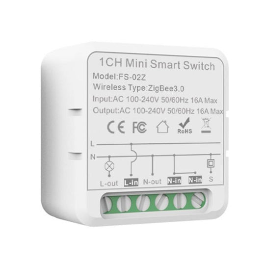 FS-02Z 1CH ZigBee16A Smart Switch Voice Timer Switch For Amazon Alexa / Google Assistant