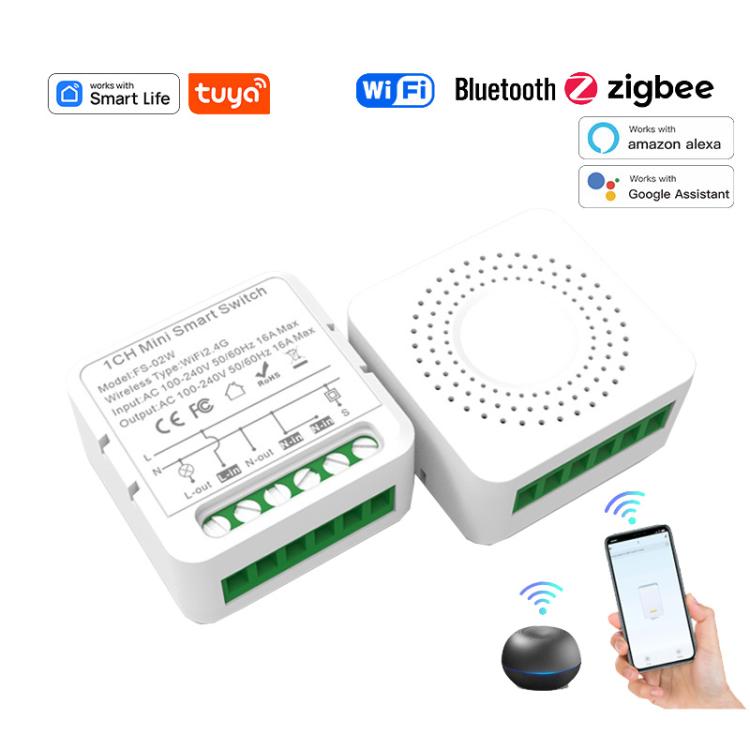 FS-02HZ 2CH ZigBee 16A Smart Switch Voice Timer Switch For Amazon Alexa / Google Assistant - Smart Switch by buy2fix | Online Shopping UK | buy2fix