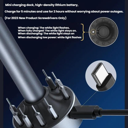 29 in 1 Electric Screwdriver Set With USB Multi-function Mini Charging Station - Screwdriver Set by buy2fix | Online Shopping UK | buy2fix