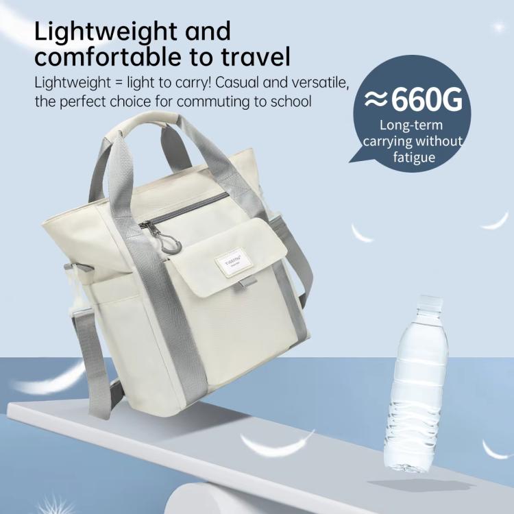 Tigernu 3 In 1 Backpack Female Should Bag Large Capacity Lightweight Tote with 14-inch Laptop Compartment(White) - Backpack by Tigernu | Online Shopping UK | buy2fix