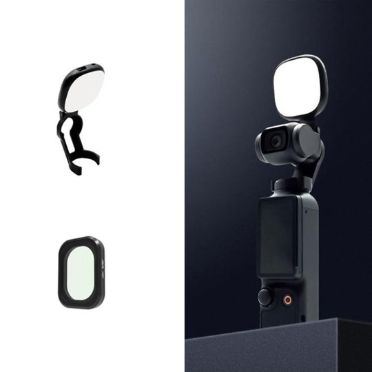 For DJI Osmo Pocket 3 JSR Fixed Frame Head Fill Light, Spec: With Soft Focus Lens