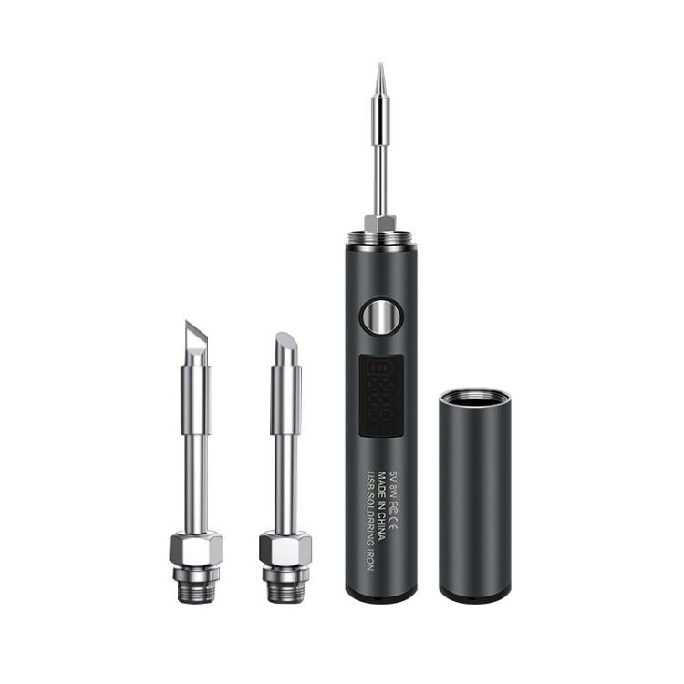 Mini USB Portable Wireless Digital Display Soldering Iron, Specification: Small 850 mAh + Blade + Horseshoe Head - Electric Soldering Iron by buy2fix | Online Shopping UK | buy2fix