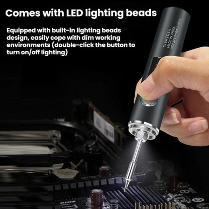 Mini USB Portable Wireless Digital Display Soldering Iron, Specification: Small 850 mAh + Blade + Horseshoe Head - Electric Soldering Iron by buy2fix | Online Shopping UK | buy2fix