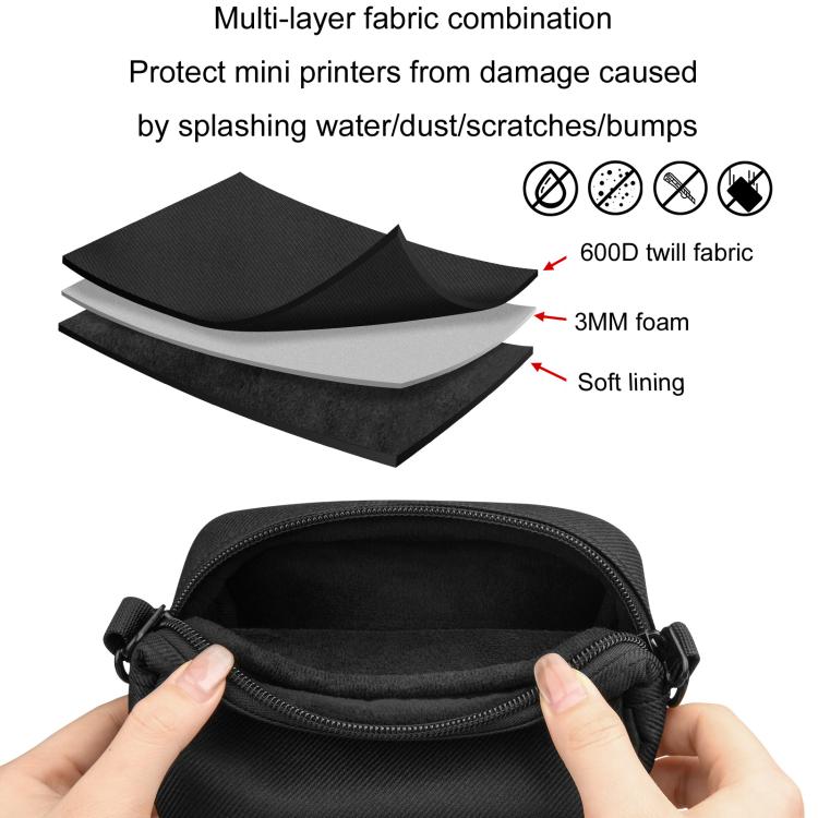 For Fuji X100VI/Canon PowerShot SX740 HS/Ricoh GR Il Digital Camera Storage Shoulder Strap Bag, Size: Large - Strap Satchel by buy2fix | Online Shopping UK | buy2fix