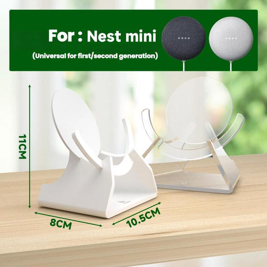 TXESIGN For Google Nest Mini Speaker Desktop Storage Upright Base Stand(White) - Speaker Bracket by TXESIGN | Online Shopping UK | buy2fix