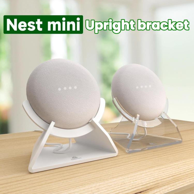 TXESIGN For Google Nest Mini Speaker Desktop Storage Upright Base Stand(White) - Speaker Bracket by TXESIGN | Online Shopping UK | buy2fix