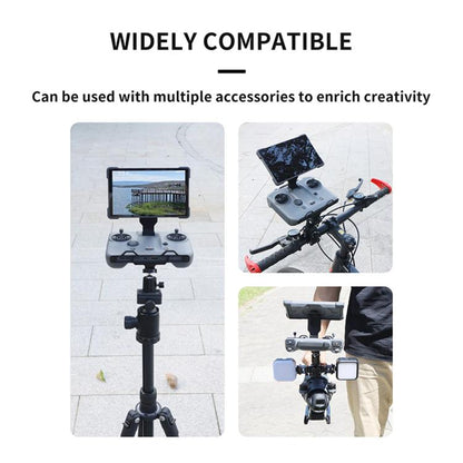 For DJI RC Pro 2 Aluminum Alloy 1/4-inch Tripod Adapter Mounting Bracket(Black) - Cable & Adapter by buy2fix | Online Shopping UK | buy2fix