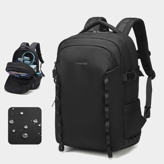 Tigernu Large Capacity Sports & Travel Backpack 15.6 Inch Lightweight Business Laptop Bag(Black) - Backpack by Tigernu | Online Shopping UK | buy2fix