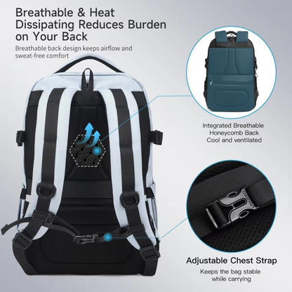 Tigernu Large Capacity Sports & Travel Backpack 15.6 Inch Lightweight Business Laptop Bag(Black) - Backpack by Tigernu | Online Shopping UK | buy2fix