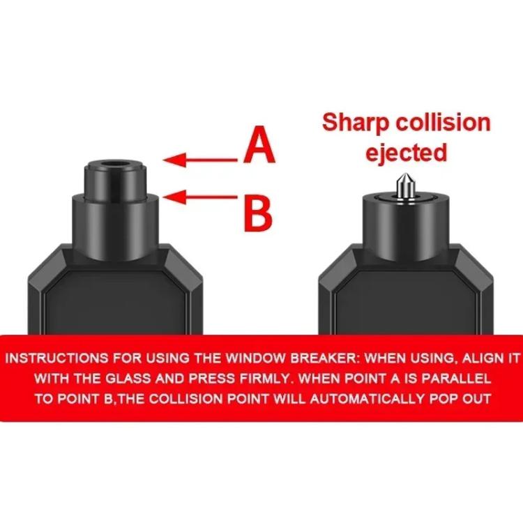 Car Safety Hammer Emergency Window Breaker(Red) - Emergency Hammer by buy2fix | Online Shopping UK | buy2fix