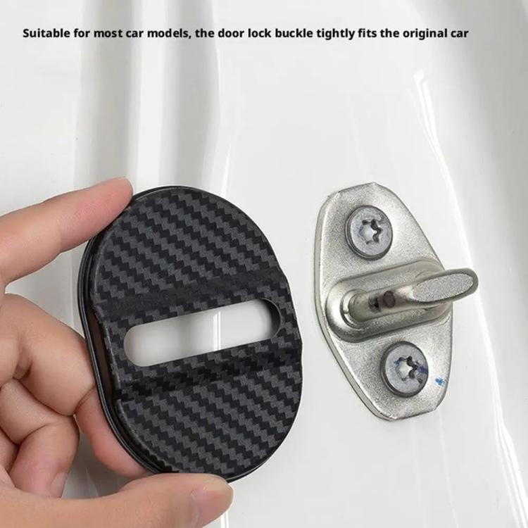 5sets Door Latch Protector Plastic Door Latch Cover Shock Absorbing Noise Reducing Soundproofing Adhesive Sticker(White) - Seat Accessories by buy2fix | Online Shopping UK | buy2fix