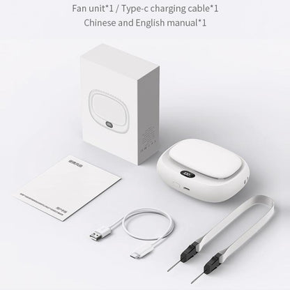 USB Outdoor High-power Bladeless Waist-hanging Portable Fan(DQ239 Apricot) - Electric Fans by buy2fix | Online Shopping UK | buy2fix