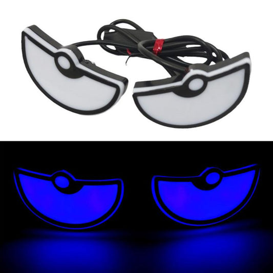 2pcs Motorcycle License Plate Screw Light Modifications Universal Decorative Car Lights, Spec: Semicircular Light Blue - Decorative Lights by buy2fix | Online Shopping UK | buy2fix