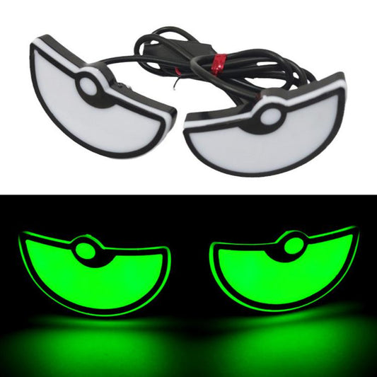 2pcs Motorcycle License Plate Screw Light Modifications Universal Decorative Car Lights, Spec: Semicircular Light Green - Decorative Lights by buy2fix | Online Shopping UK | buy2fix