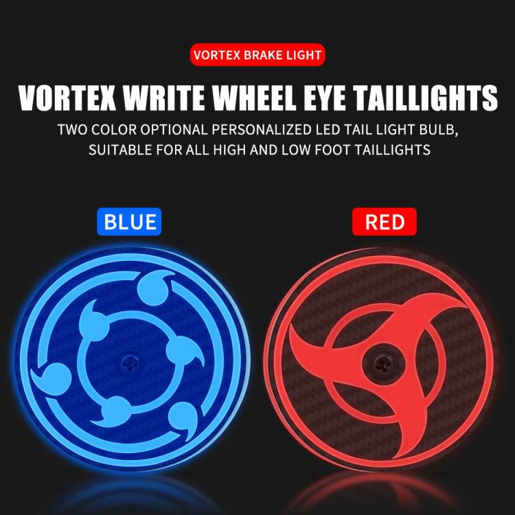 Highlight Motorcycle Rotating Brake Lights LED Tail Lights Modified Car Lights, Style: Million Flowers(Blue) - Signal Lights by buy2fix | Online Shopping UK | buy2fix
