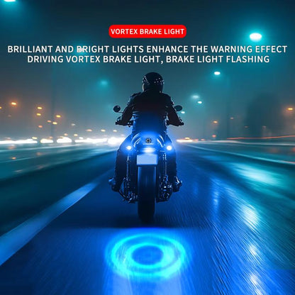 Highlight Motorcycle Rotating Brake Lights LED Tail Lights Modified Car Lights, Style: Million Flowers(Blue) - Signal Lights by buy2fix | Online Shopping UK | buy2fix
