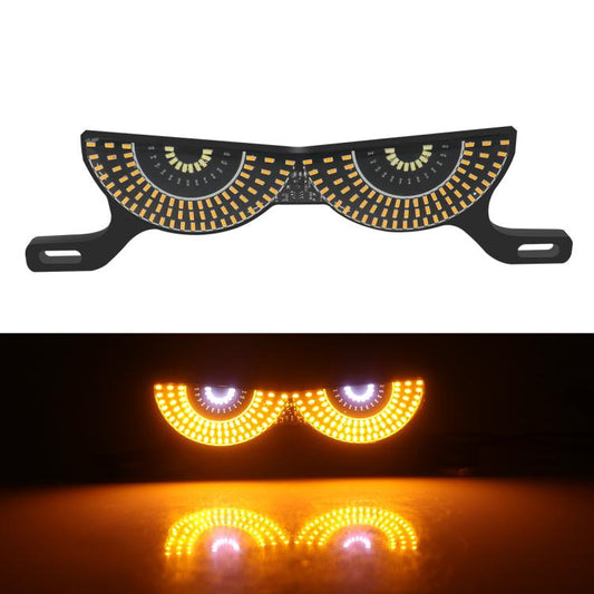 Motorcycle License Plate Screw Light Universal Decorative Accessory Headlight for Customization, Spec: Semicircular Light White Yellow Flashing - Decorative Lights by buy2fix | Online Shopping UK | buy2fix