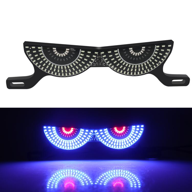Motorcycle License Plate Screw Light Universal Decorative Accessory Headlight for Customization, Spec: Semicircular Light Red Blue Flashing - Decorative Lights by buy2fix | Online Shopping UK | buy2fix