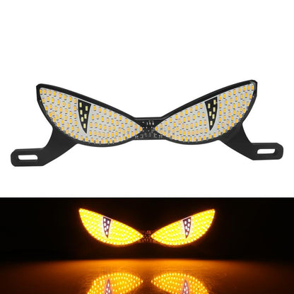 Motorcycle License Plate Screw Light Universal Decorative Accessory Headlight for Customization, Spec: Cat Eye Light White Yellow Flashing - Decorative Lights by buy2fix | Online Shopping UK | buy2fix